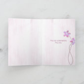 Pink-Telefonempfangskarte Karte (Innenseite)