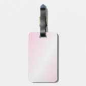 Pink Tennis Design Gepäckanhänger (Rückseite vertikal)