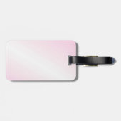 Pink Tennis Design Gepäckanhänger (Rückseite horizontal)