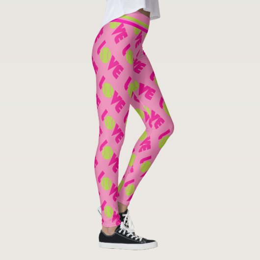 Pink Tennis LIEBE - Leggings (Rechts)