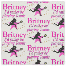 PINK TENNIS MIRL PERSONALISIERT FABRIC