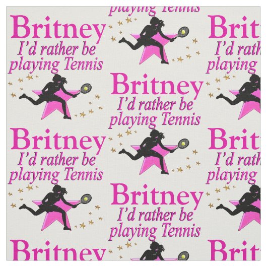 PINK TENNIS MIRL PERSONALISIERT FABRIC STOFF (Muster)