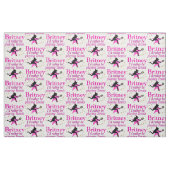 PINK TENNIS MIRL PERSONALISIERT FABRIC STOFF (Fat Quarter (45,7 x 55,9 cm))