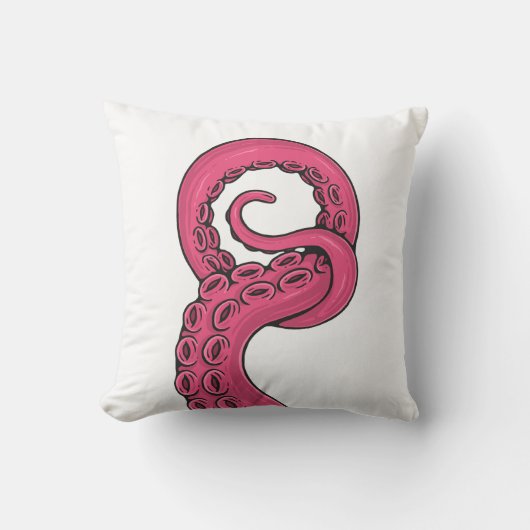 Pink Tentacle Kissen (Vorderseite)