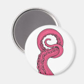 Pink Tentacle Magnet (Vorderseite/Rückseite)