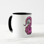 Pink Tentacle Tasse (Vorderseite Links)