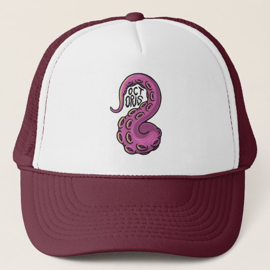 Pink Tentacle Truckerkappe (Vorderseite)