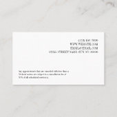 Pink Termin Erinnerung Karte Ihren nächsten Besuch (Rückseite)