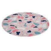 Pink Terrazzo Muster Schneidebrett (Ecke)