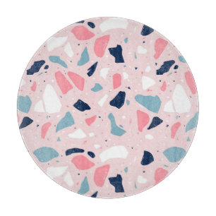Pink Terrazzo Muster Schneidebrett