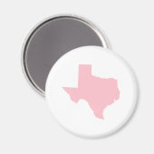 Pink Texas Magnet (Vorderseite/Rückseite)