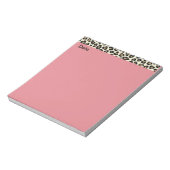 Pink-Text-Editor mit Datum Notizblock (Rotiert)