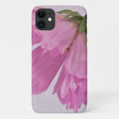 Pink Textured Cosmo Blume Case-Mate iPhone Hülle (Rückseite)
