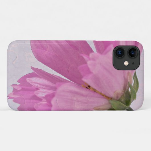 Pink Textured Cosmo Blume Case-Mate iPhone Hülle (Rückseite (Horizontal))