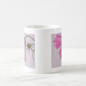 Pink Textured Cosmo Blume Kaffeetasse (Mittel)