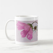 Pink Textured Cosmo Blume Kaffeetasse (Links)