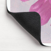 Pink Textured Cosmo Blume Mousepad (Ecke)