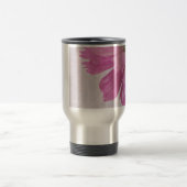 Pink Textured Cosmo Blume Reisebecher (Mittel)