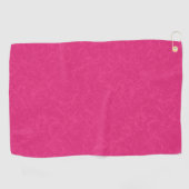 Pink textured surface with subtle swirling pattern golfhandtuch (Horizontal)