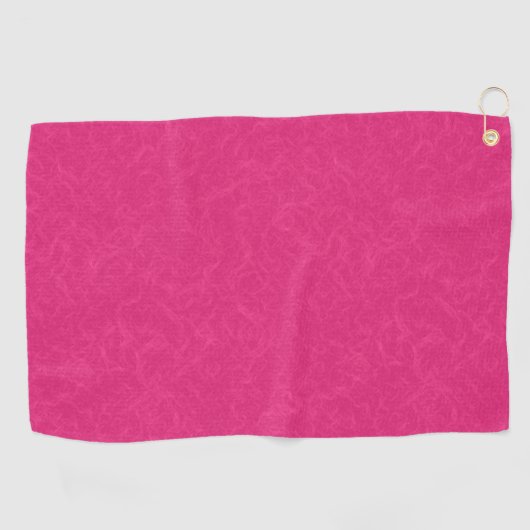 Pink textured surface with subtle swirling pattern golfhandtuch (Horizontal)