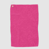 Pink textured surface with subtle swirling pattern golfhandtuch (Vorderseite)