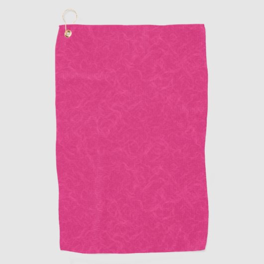 Pink textured surface with subtle swirling pattern golfhandtuch (Vorderseite)