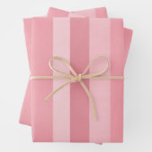 Pink Texturierte Streifen Muster Geschenkpapier Set (Beispiel)