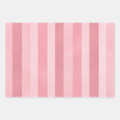Pink Texturierte Streifen Muster Geschenkpapier Set (Vorderseite 3)