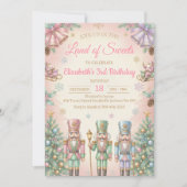 Pink The Nutcracker Birthday Invitation Einladung (Vorderseite)