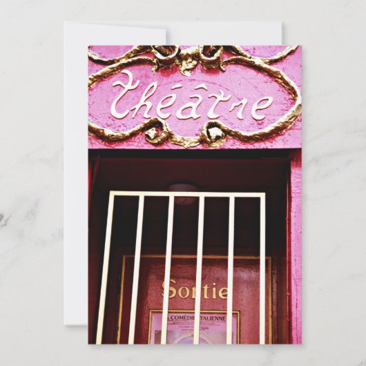 PINK THEATER INVITE ~EZ2 CUSTOMIZE THEATER PLAY EINLADUNG (Vorderseite)