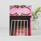 PINK THEATER INVITE ~EZ2 CUSTOMIZE THEATER PLAY EINLADUNG (Stehend Vorderseite)