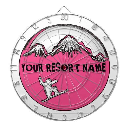 Pink-Theme-Dart-Board Dartscheibe (vorne)