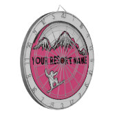 Pink-Theme-Dart-Board Dartscheibe (Vorderseite Links)