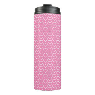 Pink Thermal Tumbler mit Herz oder Auswahl von Far Thermosbecher