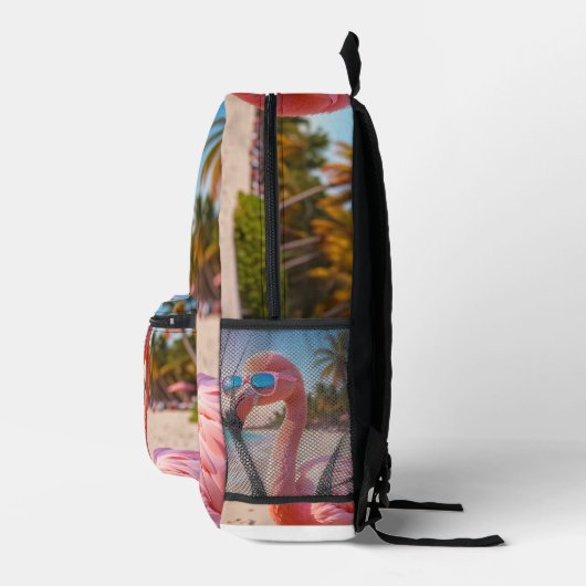 PINK THINKER Flamingo Pink Bedruckter Rucksack (Rechts)
