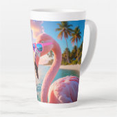 PINK THINKER - Flamingo PINK Milchtasse (Rechte Ecke)