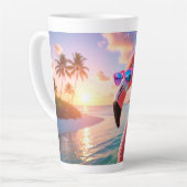 PINK THINKER - Flamingo PINK Milchtasse (Linke Ecke)