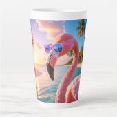 PINK THINKER - Flamingo PINK Milchtasse (Vorderseite)