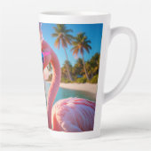 PINK THINKER - Flamingo PINK Milchtasse (Rechts)