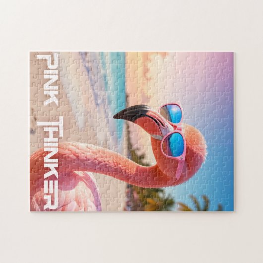 PINK THINKER Flamingo Pink Puzzle (Horizontal)