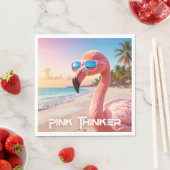 PINK THINKER Flamingo Pink Serviette (Beispiel)