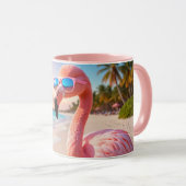 PINK THINKER - Flamingo PINK Tasse (VorderseiteRechts)