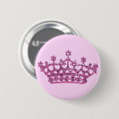Pink Tiara Button (Vorne & Hinten)