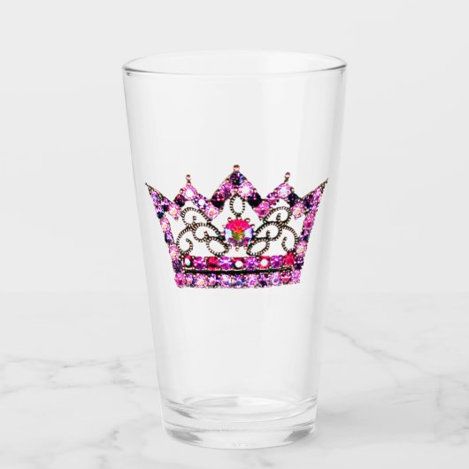 "Pink Tiara" Glas (Vorderseite)