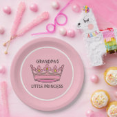 Pink Tiara Grandpas kleine Prinzessin Pappteller (Party)