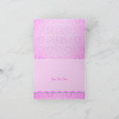 Pink Tiara sweet16 Danke Karte (Innenseite)