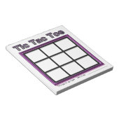 Pink Tic Tac Toe Game Notepad Notizblock (angewinkelt)