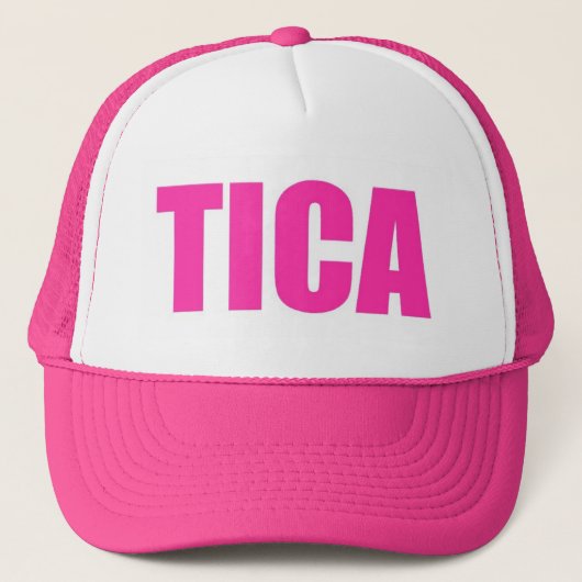 Pink Tica Costa Rica Trucker Hat Truckerkappe (Vorderseite)