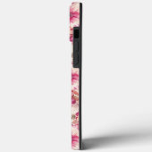 Pink Tie Dye Floral Case-Mate iPhone Hülle (Rückseite / Links)
