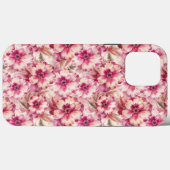 Pink Tie Dye Floral Case-Mate iPhone Hülle (Rückseite (Horizontal))